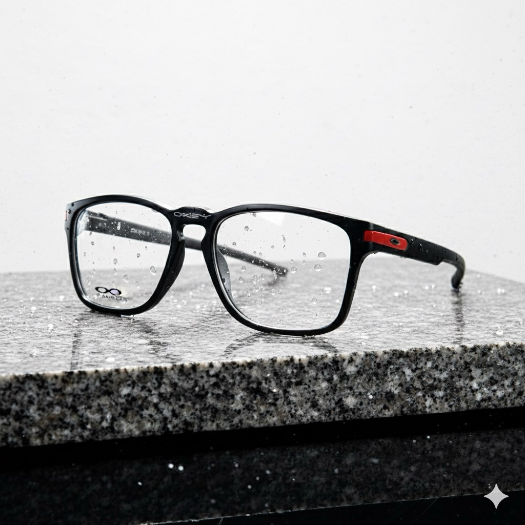 Kacamata Oakley Holbrook Black Matte Pria dan Wanita Lensa UV400 Hitam Doff Keren Sporty