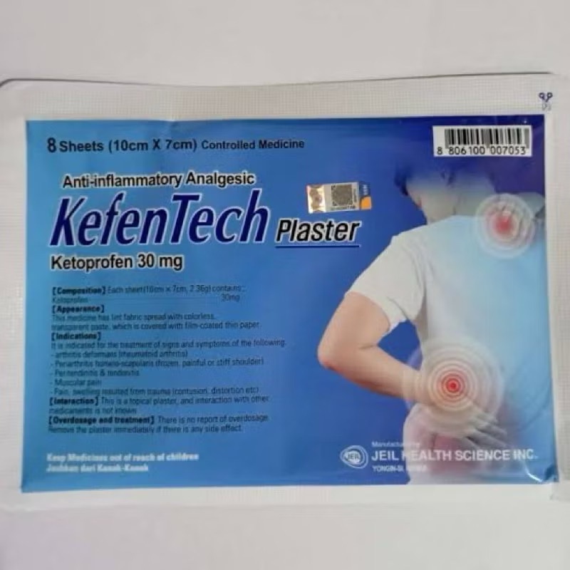 Kefentech plaster koyo nyeri sendi dan otot isi 8 sheet