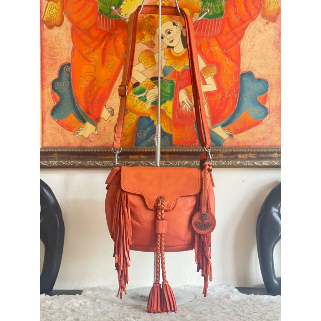 HB022 - Harbour Sling Bag Cordelia Flap Orange