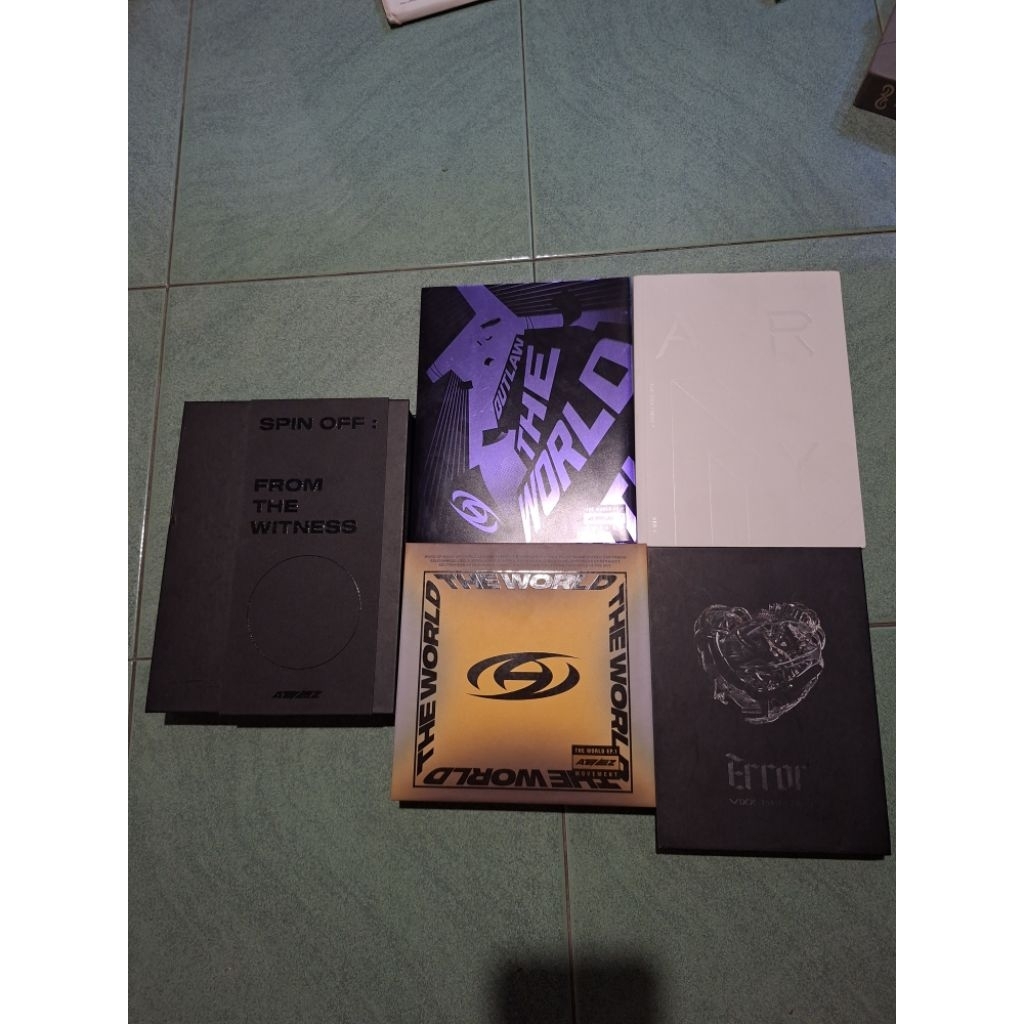 preloved album full set ateez the world movement diary outlaw spin off the witness seonghwa hongjoon