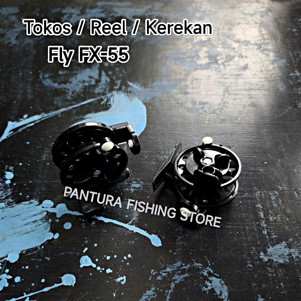 REEL TOKOS FLY FX-55 BAHAN PLASTIK KUAT MURAH HANDLE KIRI - RELL / KEREKAN / RIIL / REL TEGEK FX55