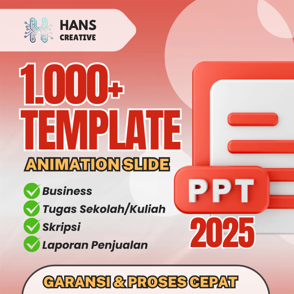 HANS Creative - Template PPT Animation Slide Pro | 1000+ Template Siap Pakai
