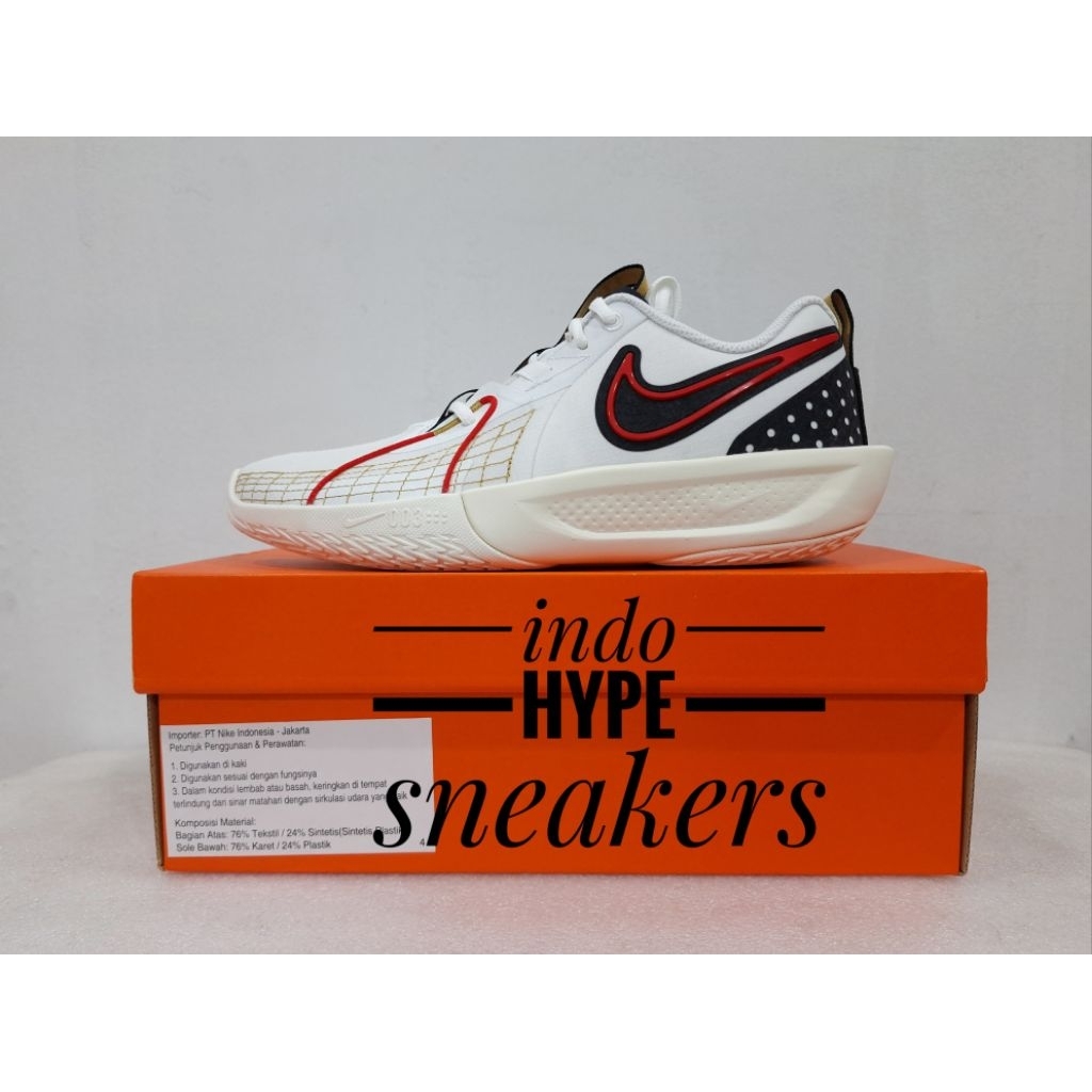 Nike GT CUT 3 WHITE BLACK RED (GS)