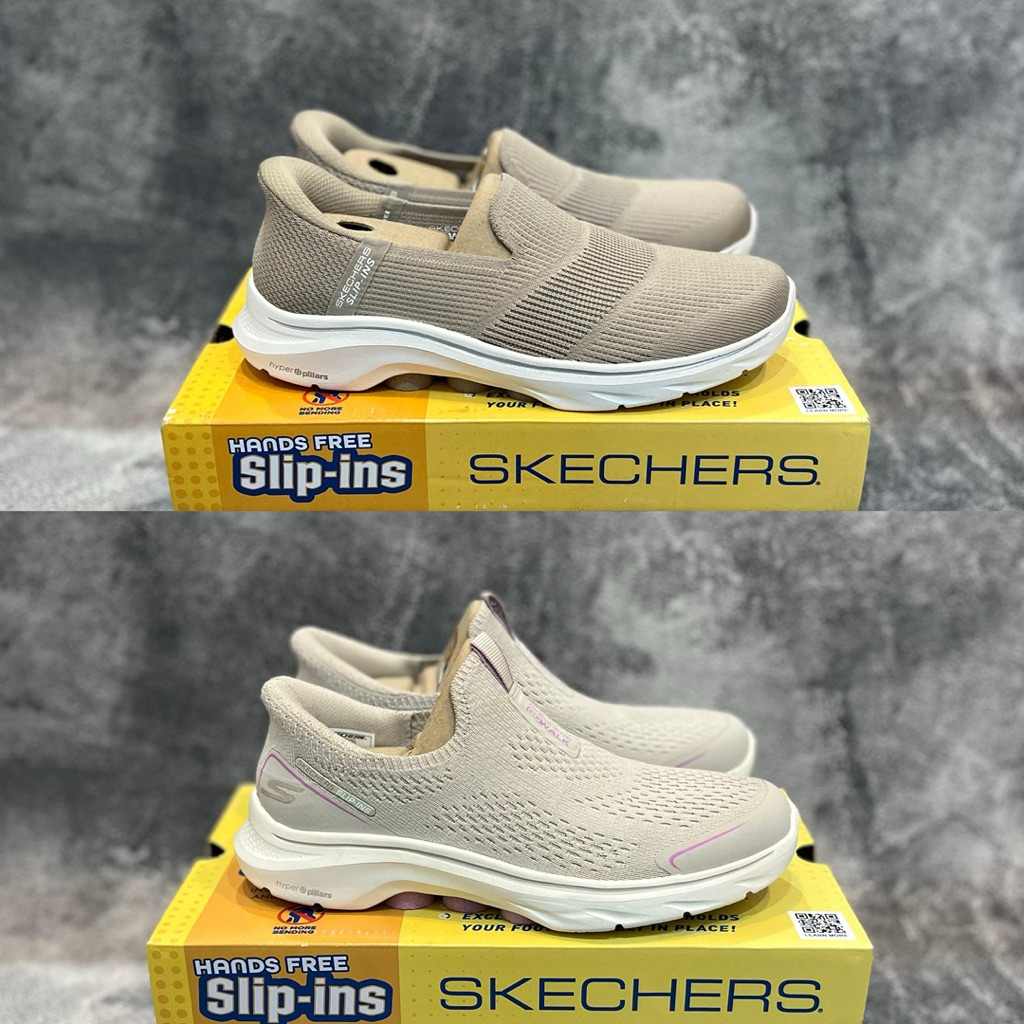 BEST SELLER Skechers Go Walk 7 Natural/Taupe/Black Pink/Grey/Mauve Women’s Shoes Original