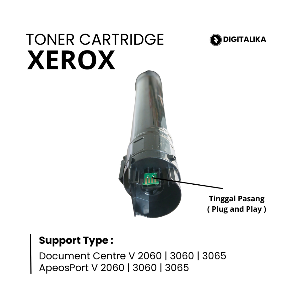 DIGITALIKA - Toner Unit Xerox Apeosport V 2060 / 3060 / 3065 Remanufaktur Cartridge Mesin Fotocopy
