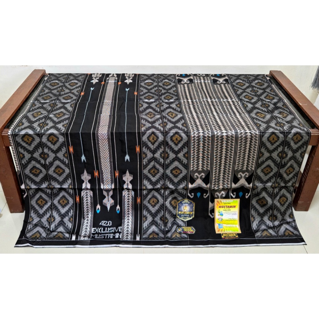 (TERLARIS) Sarung Tenun Tradisional Sutra Exclusive Mustamin 420 Full Sutra Spesial Motif SGE SGF MP