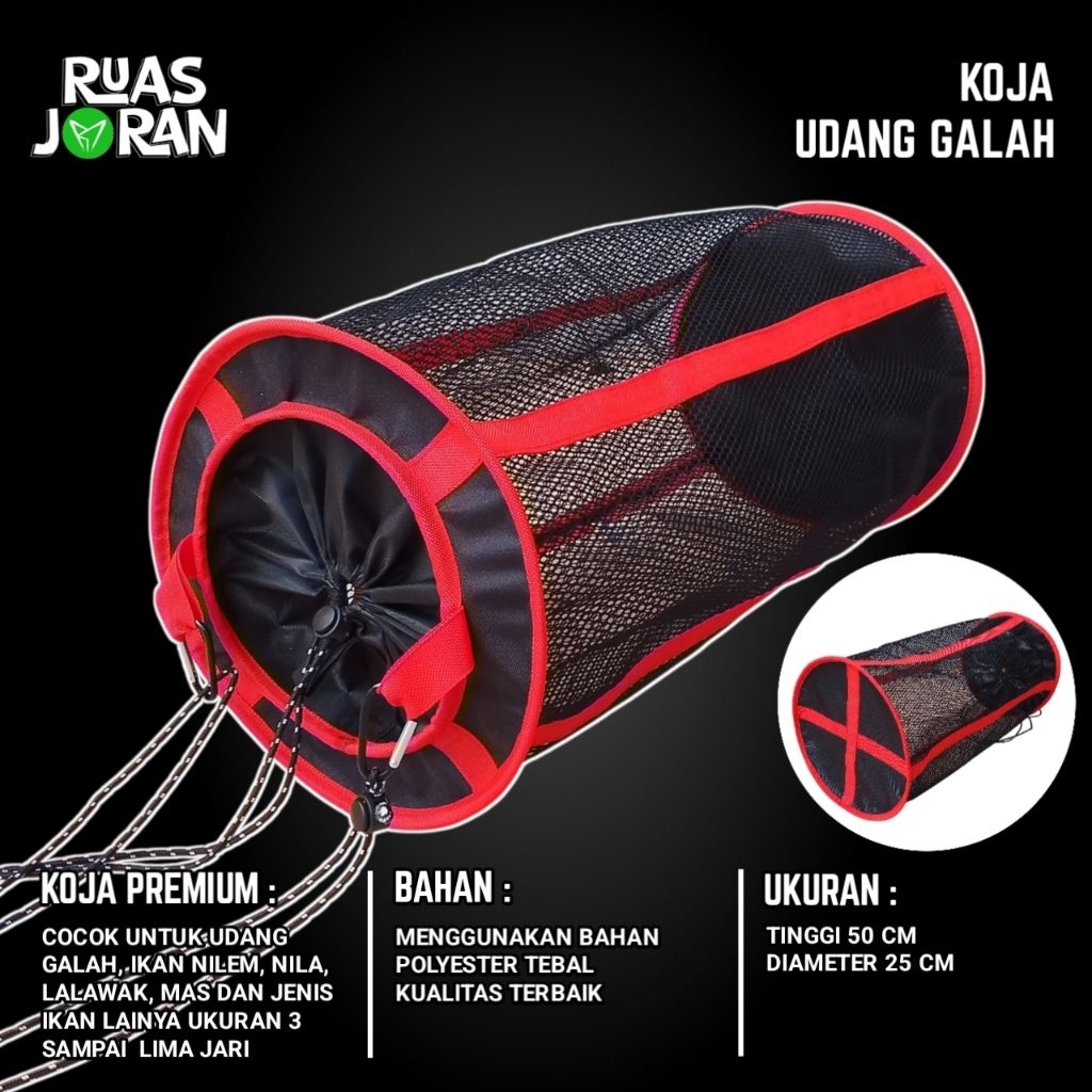 KOJA UDANG GALAH PREMIUM - KOJA IKAN - KERUMBU IKAN - JARING WADAH IKAN