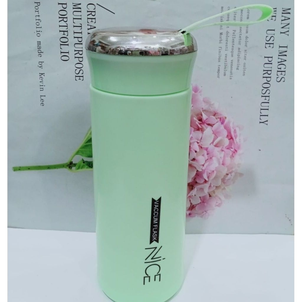 BOTOL MINUM NICE GELAS KACA 400ML AESTHETIC