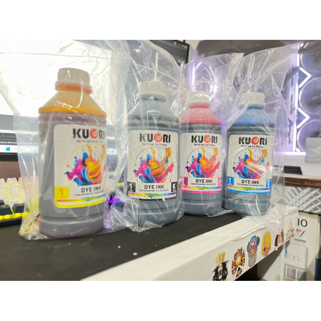 TINTA DYE INK KUORI 1 LITER / TINTA DYE MERK KUORI UNTUK EPSON WF C5390/5890 / TINTA DYE / TINTA DYE
