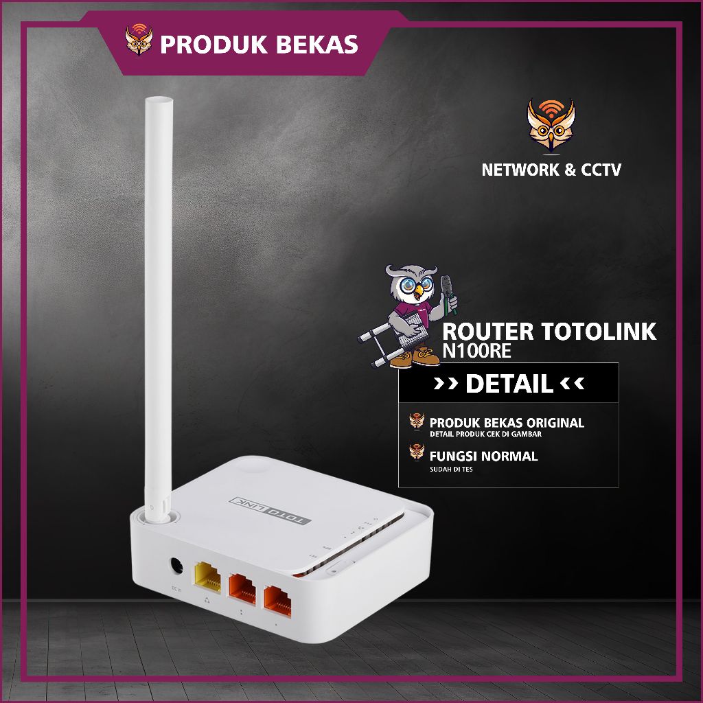 ROUTER TOTOLINK N100RE BEKAS/SECOND