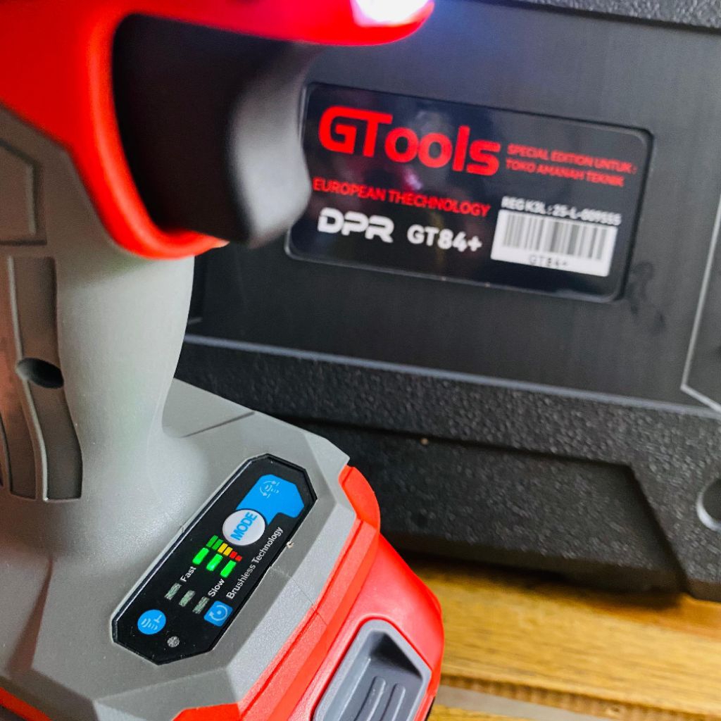 GTOOLS impact wrench type GT84+ KOPER 550nm baterai 88Vf standart fullset lxt 10cell by XAPR
