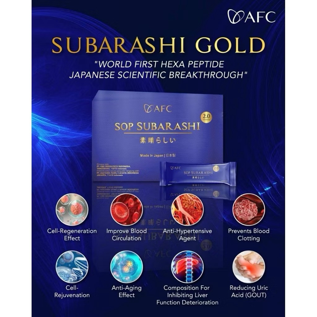 SOP Subarashi Gold isi 28sachet