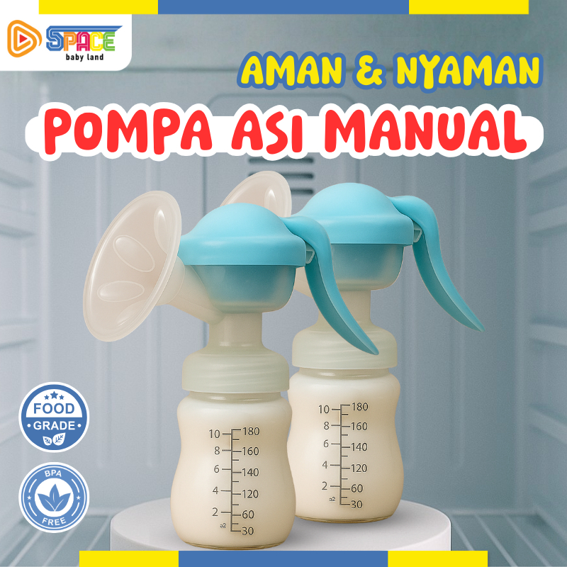 Pompa ASI Manual Breast Pump Botol Dot Susu Bayi BPA FREE Murah Impor COD