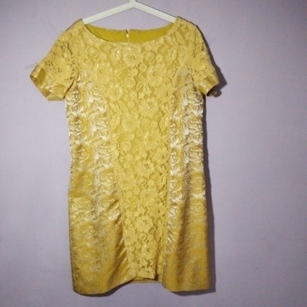 dress wanita kombinasi brokat