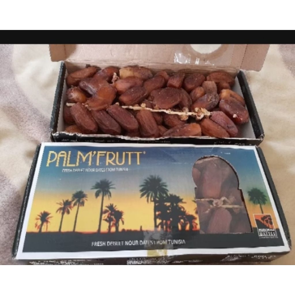 Kurma PalmFruit 500gr Original Palm Fruit Tunisia Tangkai
