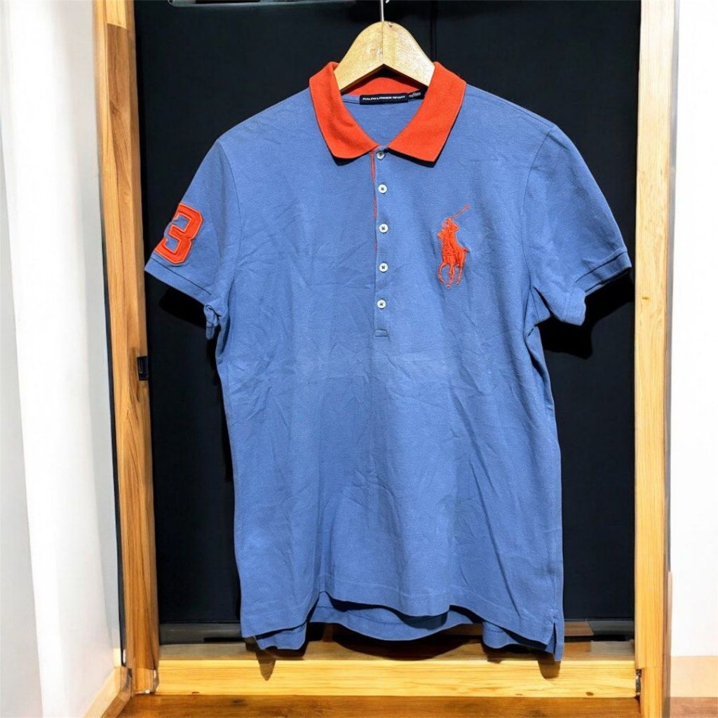 POLO RALPH LAUREN - made in Peru | kaos kerah pria RL logo angka & kuda