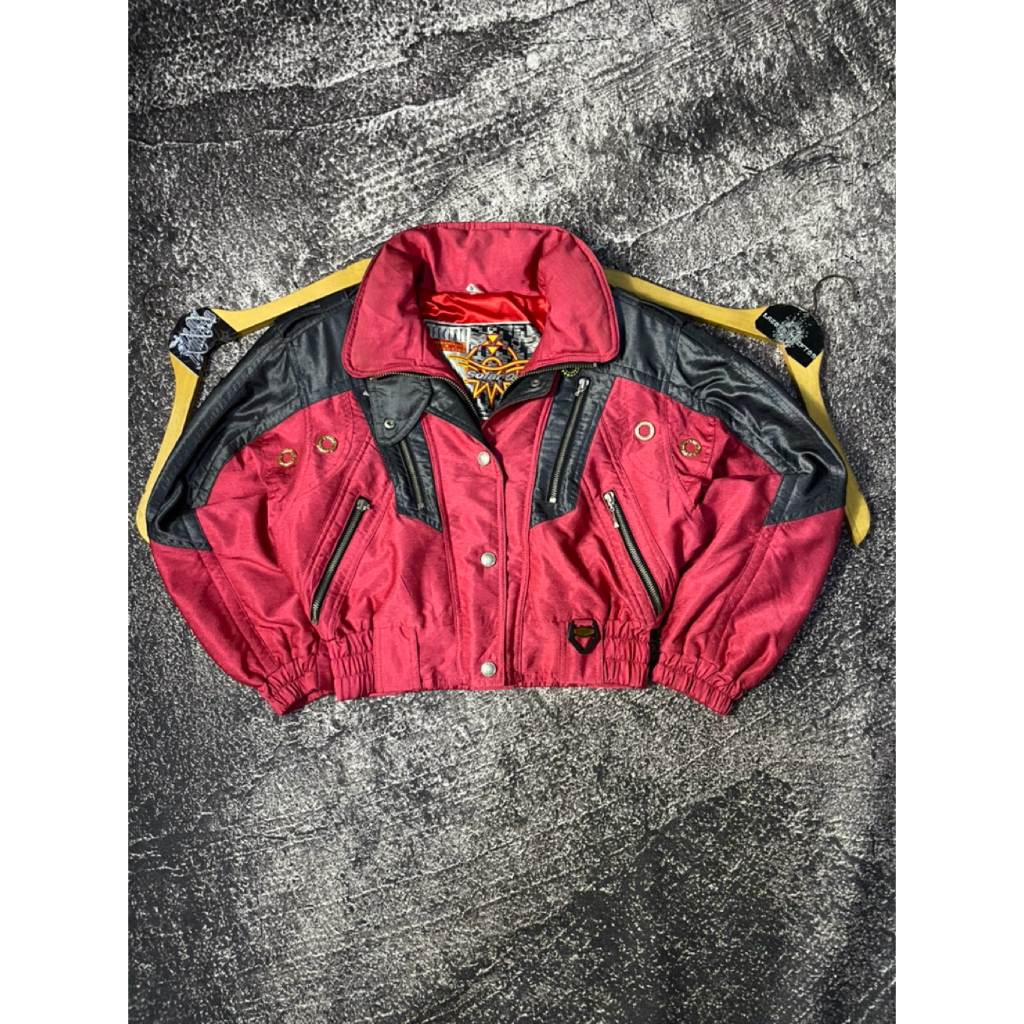 VINTAGE RACING CROP RARE AITEM  || DESCENTE SOLLAR ||  WARNA JARANG