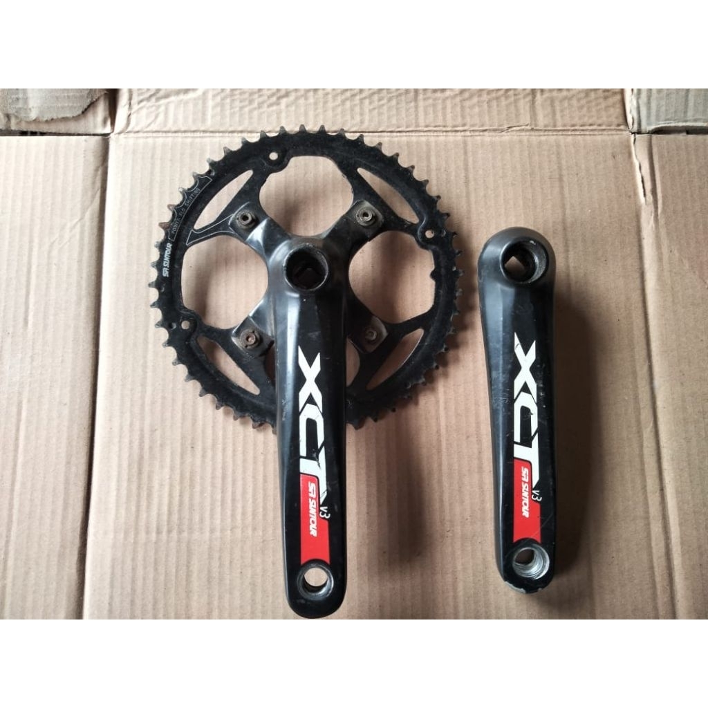crank mtb sr suntour singgle minus drat pedal bagian kiri minta senai