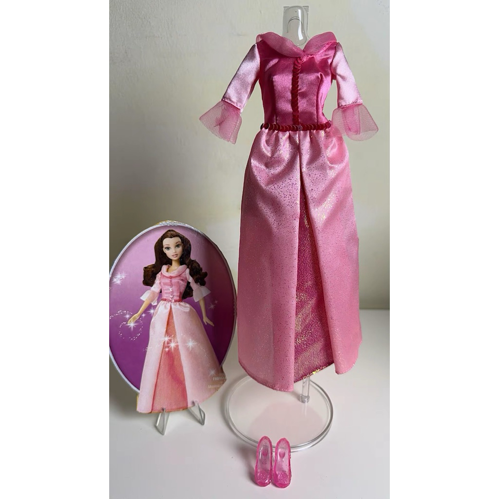 Baju Gaun Barbie Disney Princess Belle Original New