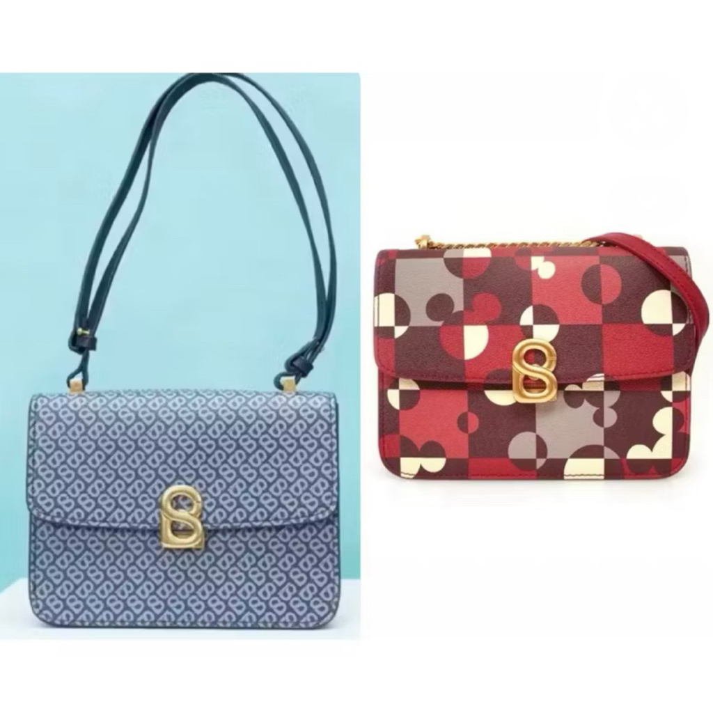 PRELOVED Audrey Canvas Bag Navy dan Puzzlea Bag NO BOX Buttonscarves