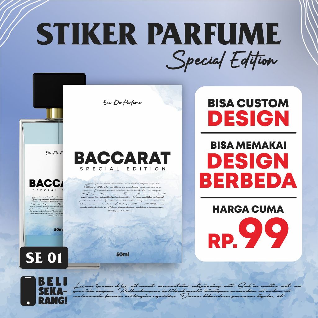 STIKER PARFUME CUSTOME SPECIAL EDITION SE 1
