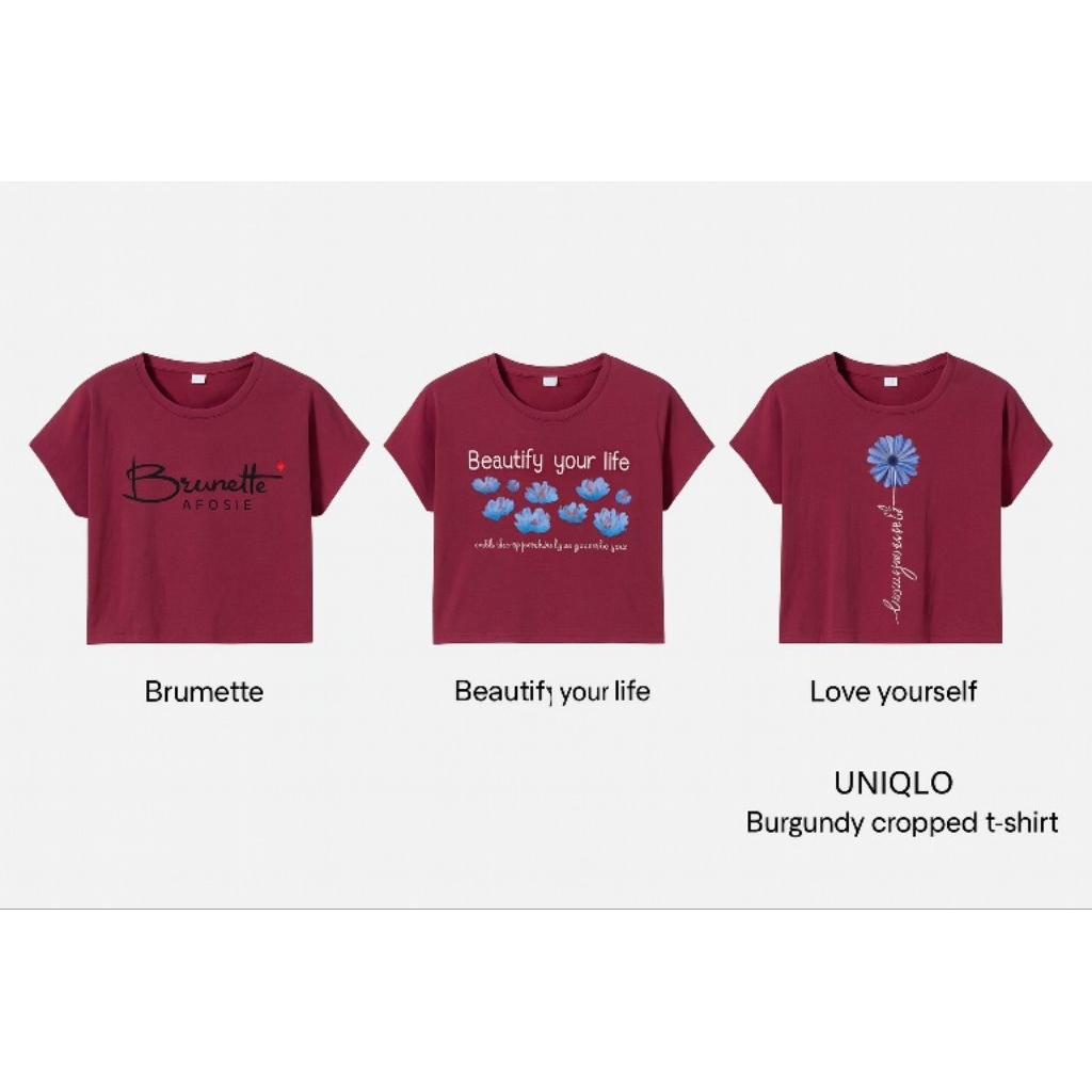 crop top uniqlo / kaos crop uniqlo / kaos wanita uniqlo / kaos uniqlo