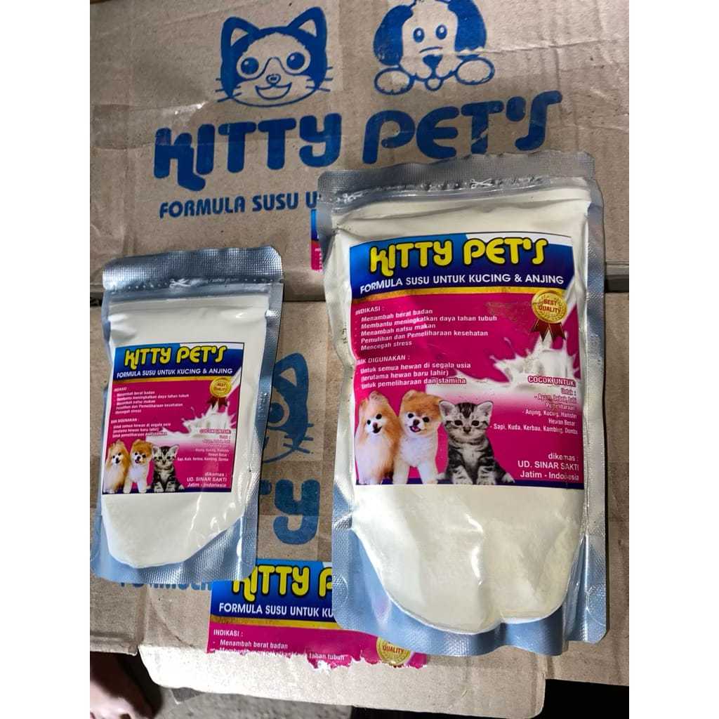 TERMURAH Susu Kucing Kitty Pets 100gr Susu Kitten Susu Penggemuk Kucing