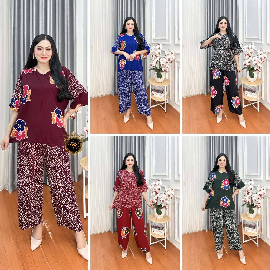 Setelan  Cap Jumbo Ld 120| Setelan Jumbo Ld 120| Setelan Lengan Pendek Jumbo Ld 120| One Set Cap Wan