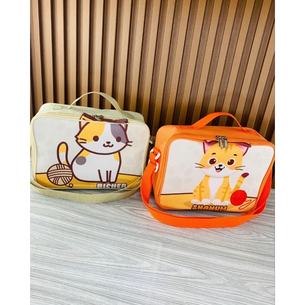 LUNCH BAG 3D SELEMPANG Tas Bekal Custom TAS KOTAK MAKAN ANAK