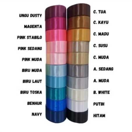 Pita Satin buket 4 cm Per roll
