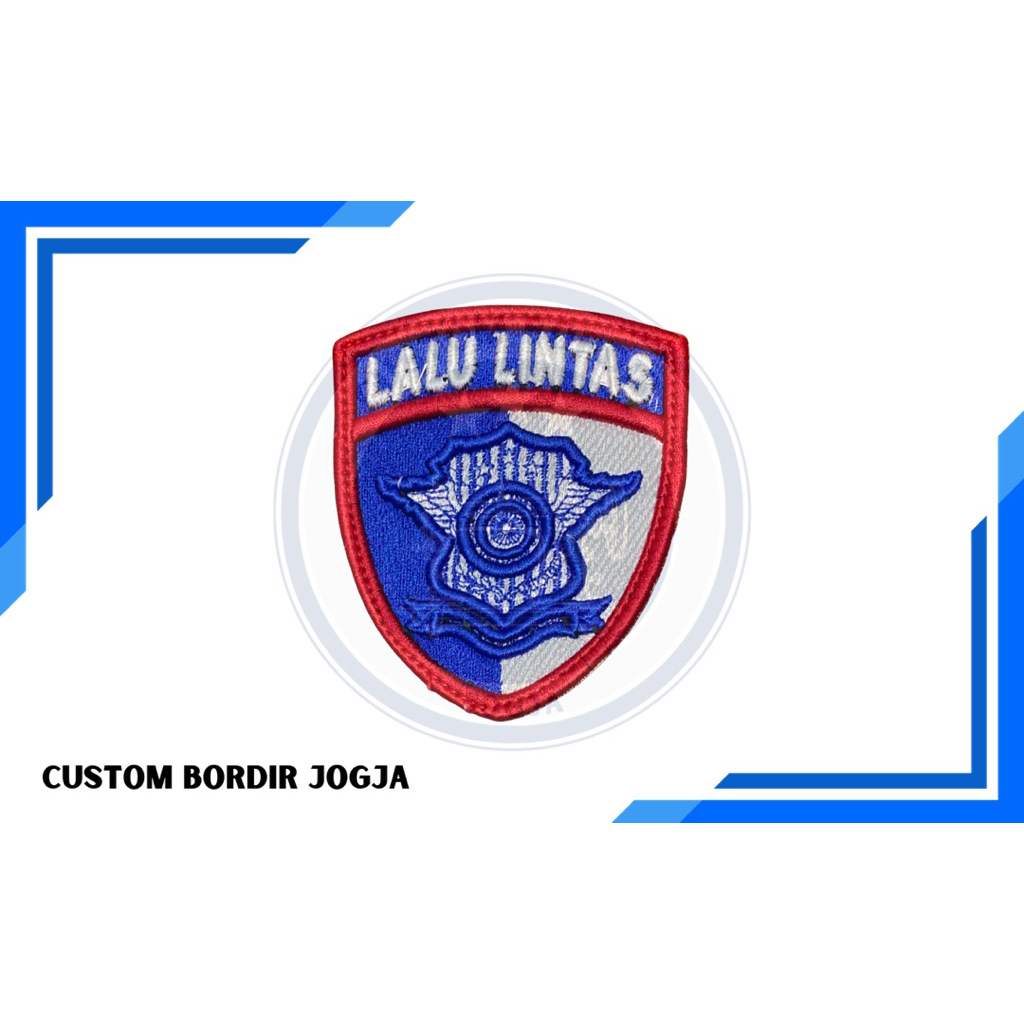 Atribut seragam POLRI / Bet / Badge timbul Premium