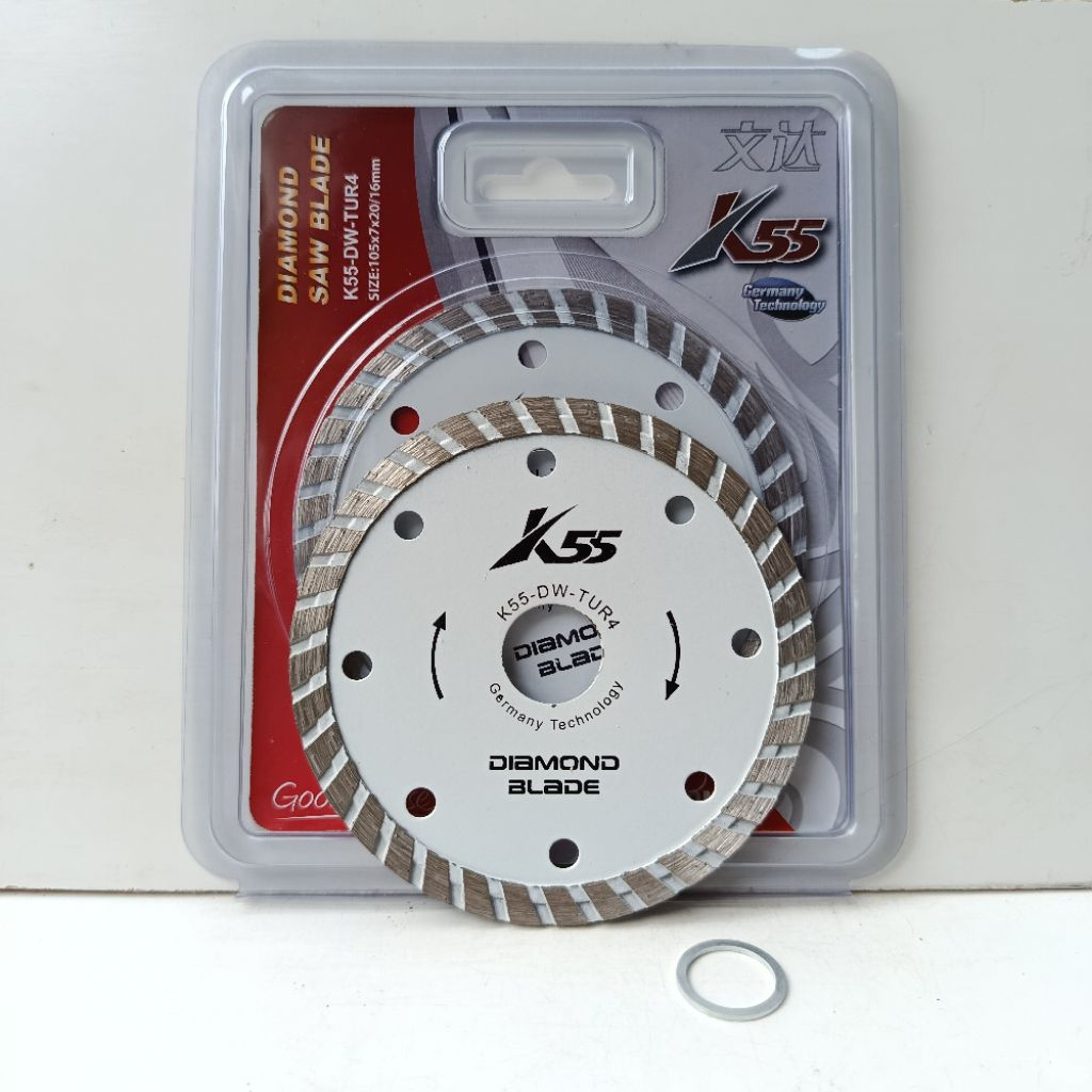 MATA PISAU POTONG KERAMIK UBIN BETON K55 TURBO 4" DIAMOND WHEEL MATA GERINDA PEMOTONG KERAMIK UBIN