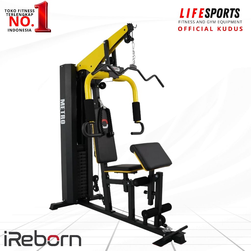 LIFESPORTS - Alat Fitness Home Gym 1sisi 150LBS Metro iReborn