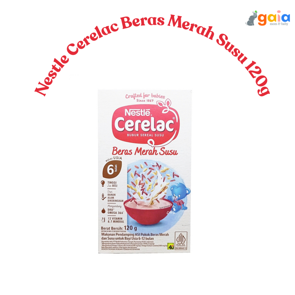 Nestle Cerelac Beras Merah Susu 120g