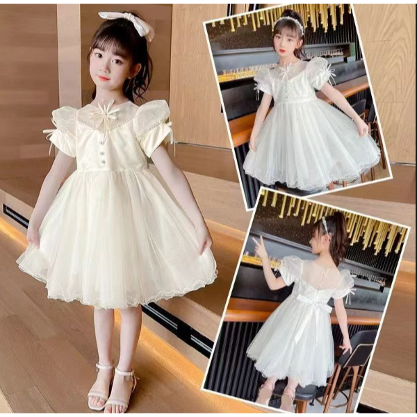 TZ-2025-Gaun  natal anak dress natal anak baju natal anak gaun kembang anak gaun mewah gaun payet dr