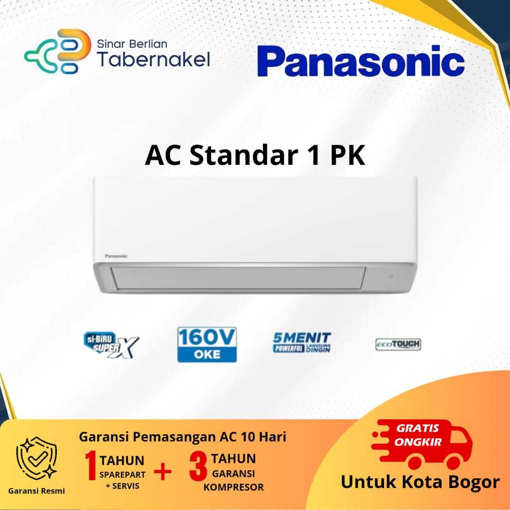 AC Panasonic 1 PK Standar YN9AKJ - Dingin Cepat, Irit Listrik, Garansi Resmi - Bogor