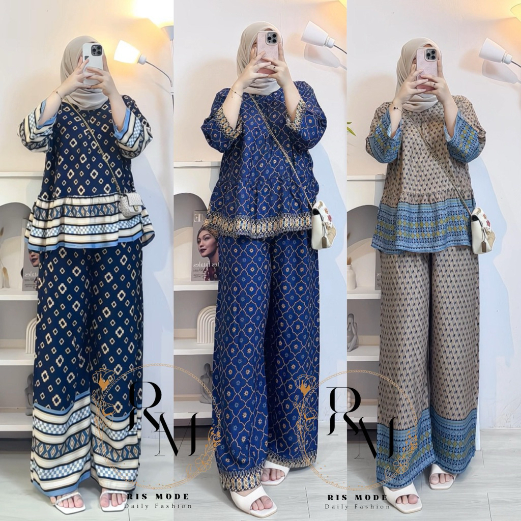Rafella ONESET wanita / Setelan wanita adem bahan rayon premium / setelan wanita jumbo bahan rayon p