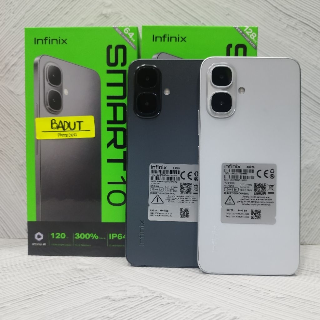 Infinix Smart 10 4/128GB Handphone Bekas Second Fullset