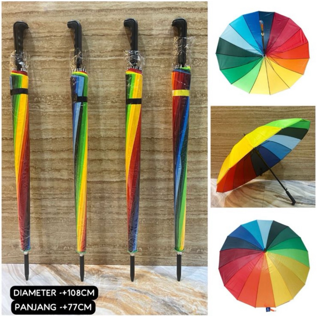 Payung Pelangi 16 Jari