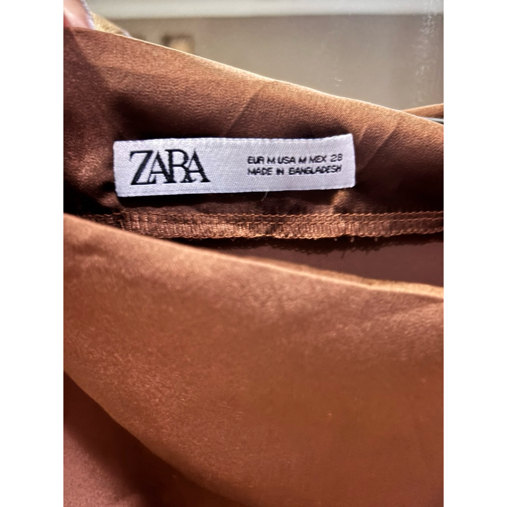 Baju crop coklat Preloved
