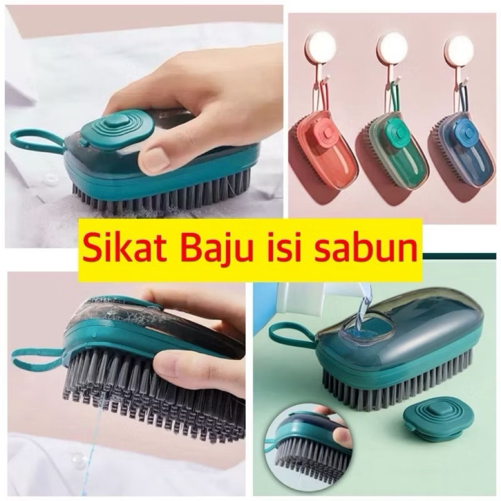sikat pakaian / sikat baju / sikat lantai dan sikat serbaguna isi sabun cair / Sikat Isi Sabun / Sik