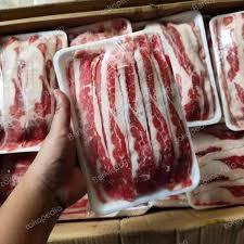 Beef slice low fat local frozen shabu shabu 500 gram