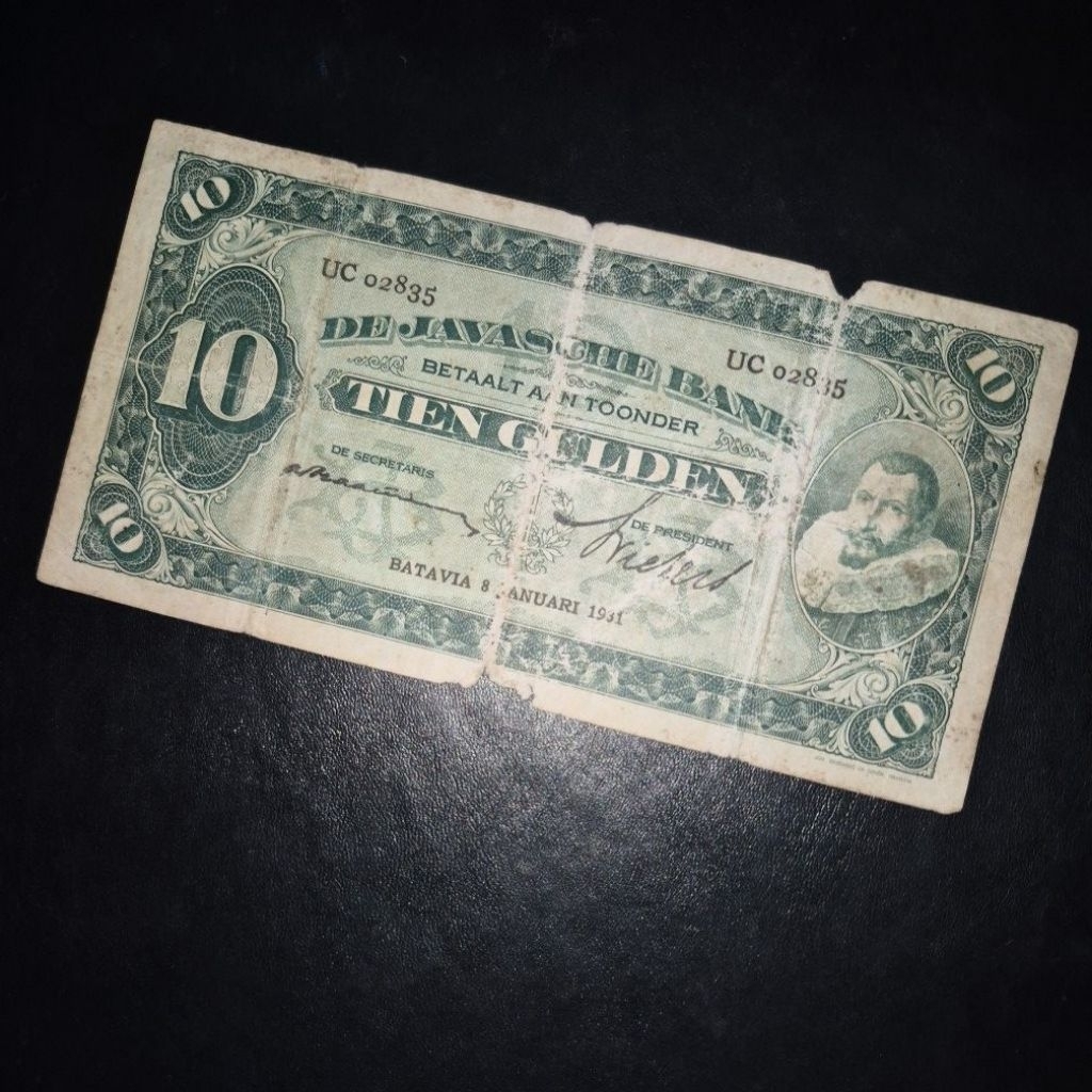 Uang Kuno 10 Gulden Seri Coen