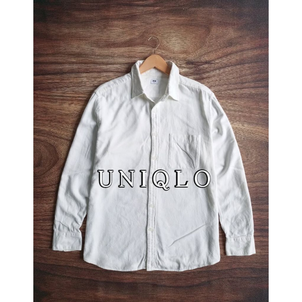 WORKSHIRT KEMEJA UNIQLO CASUAL PRIA/UNISEX