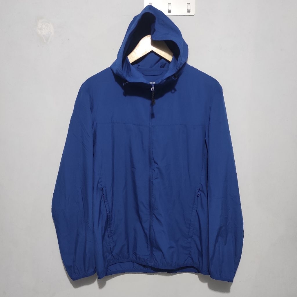 Uniqlo UV Protection 3D cut Blue Parka Jacket