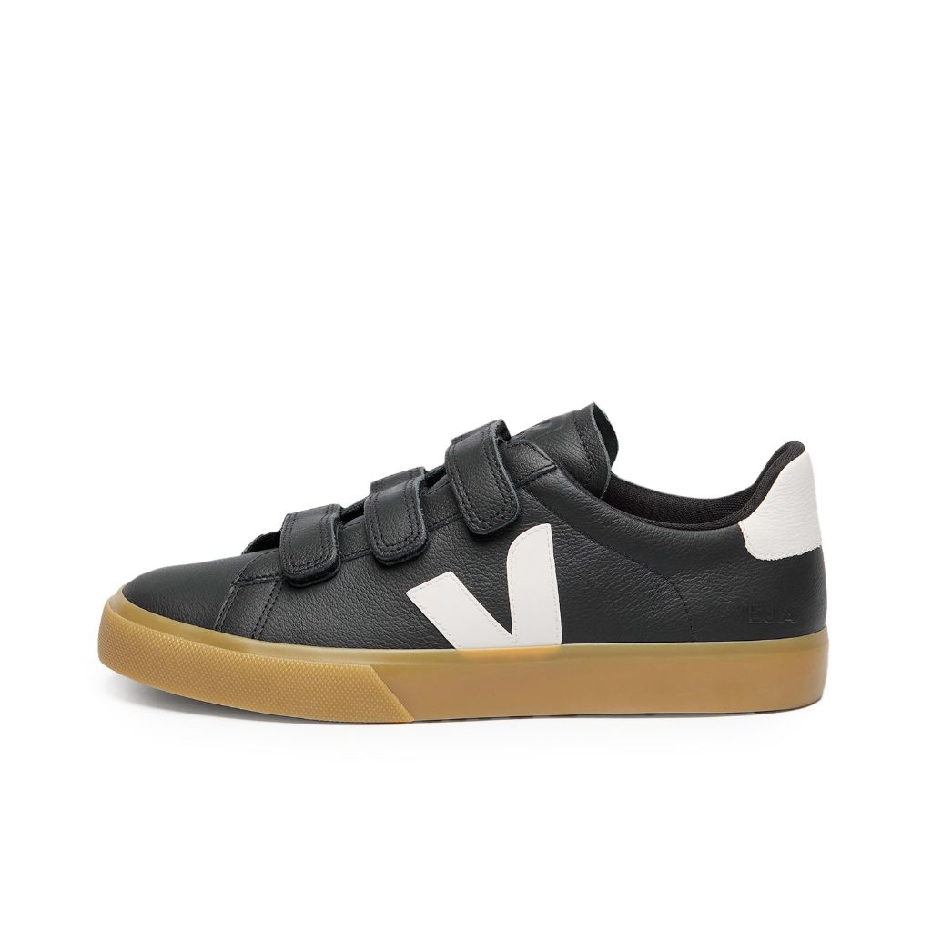 Veja Recife Leather Sneakers Black White Original