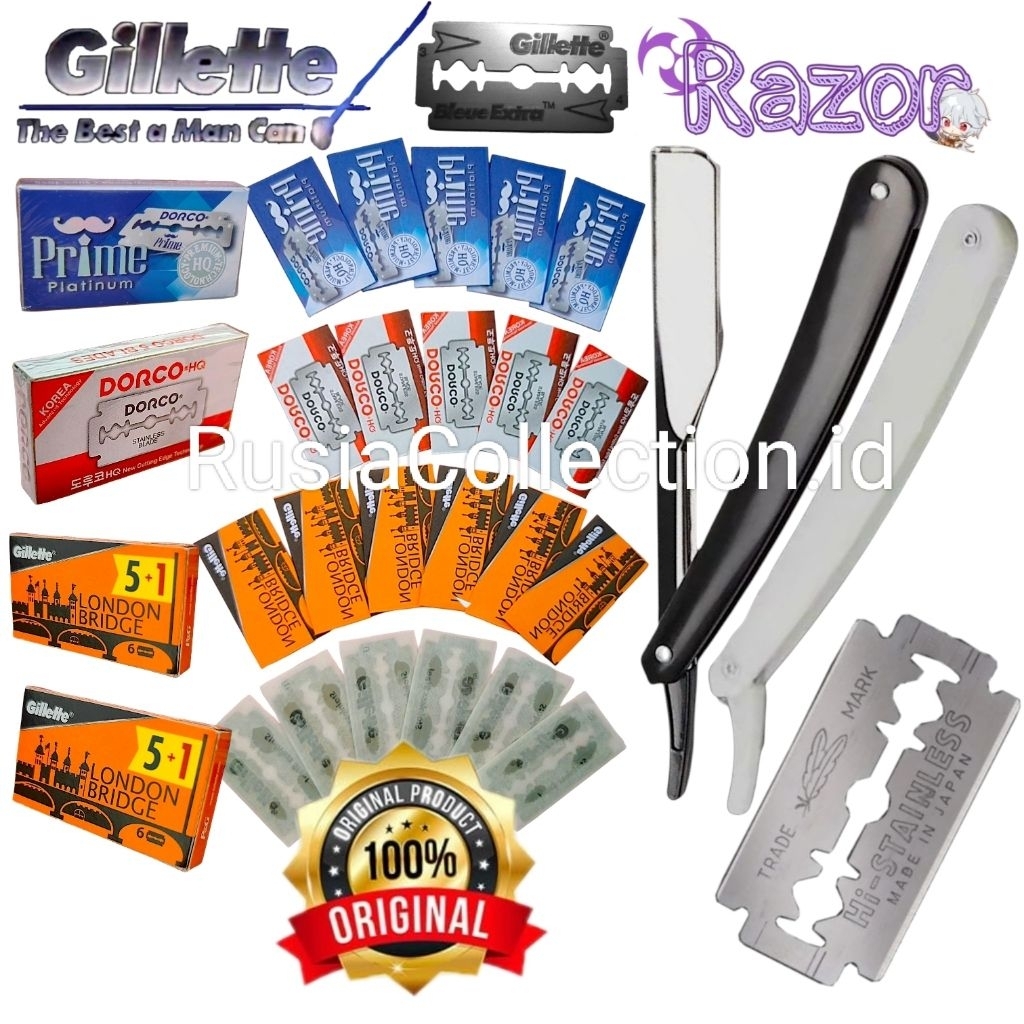 ALAT PISAU CUKUR LIPAT PISAU BISA DI GANTI SILET SHAVING ROZAR CUKURAN RAMBUT CUKURAN JENGGOT CUKURA