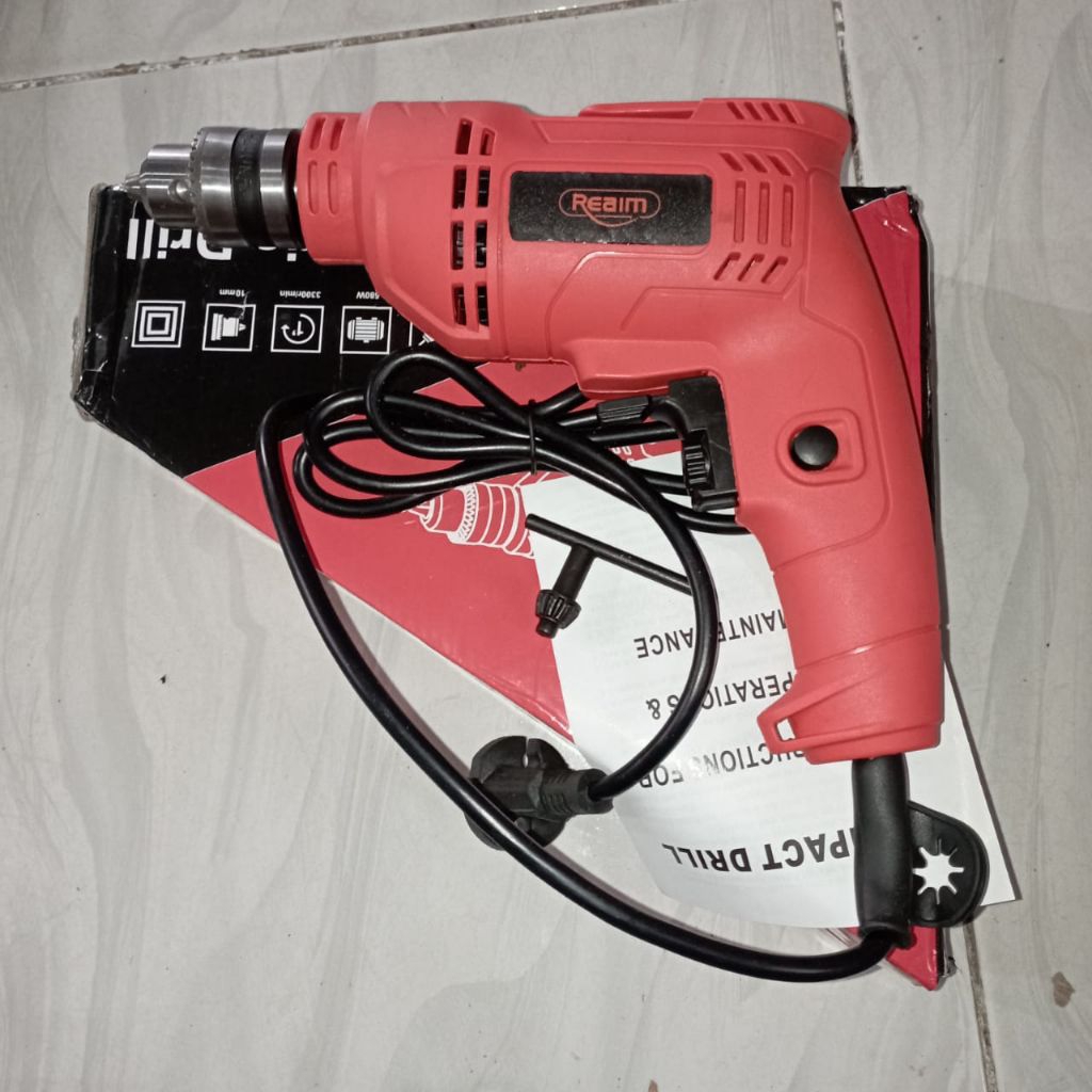 Bor listrik 10mm, bor reaim, bor bolak balik