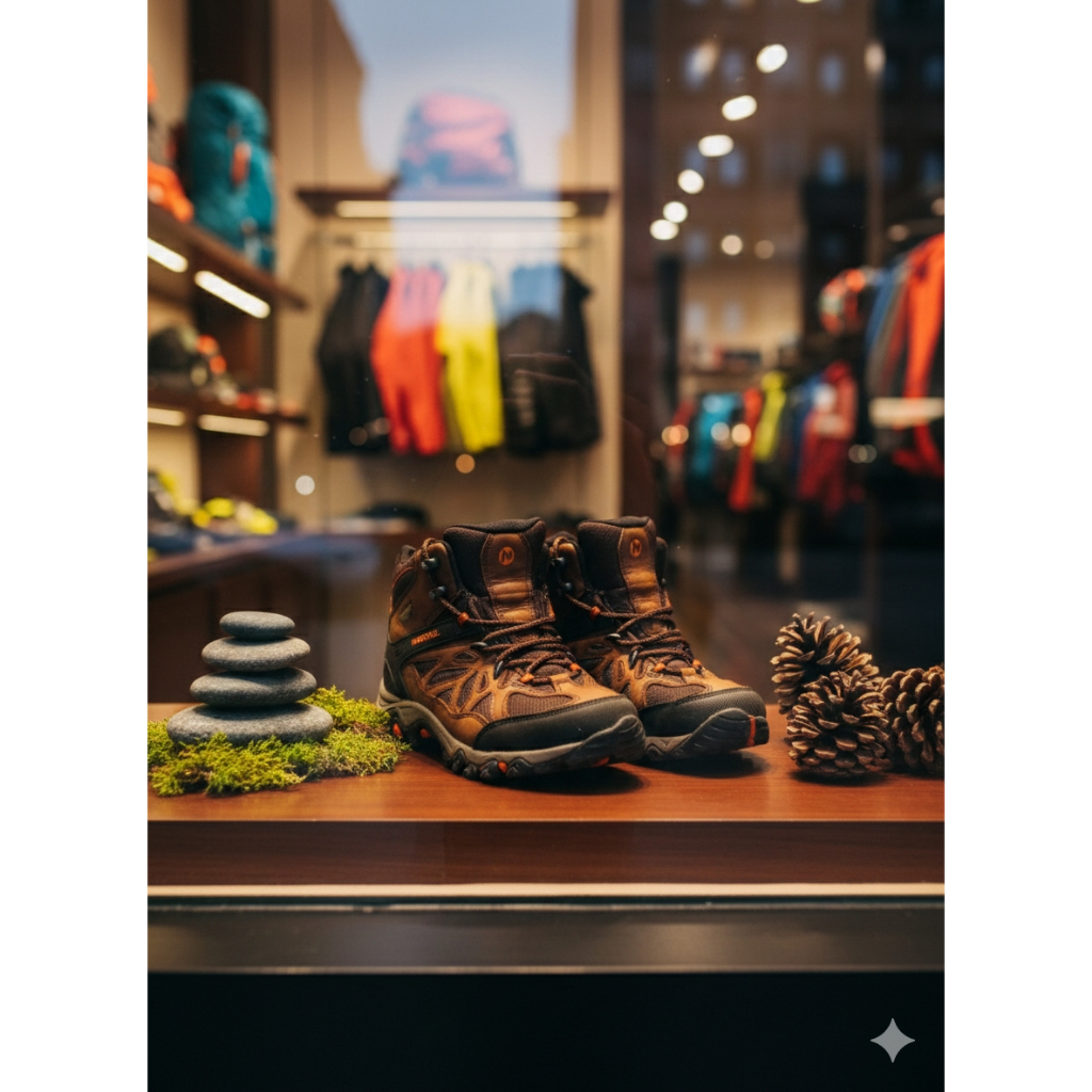 MERREL OUTDOOR HIKING SHOES GORETEX VIBRAM SIZE 42 IN265