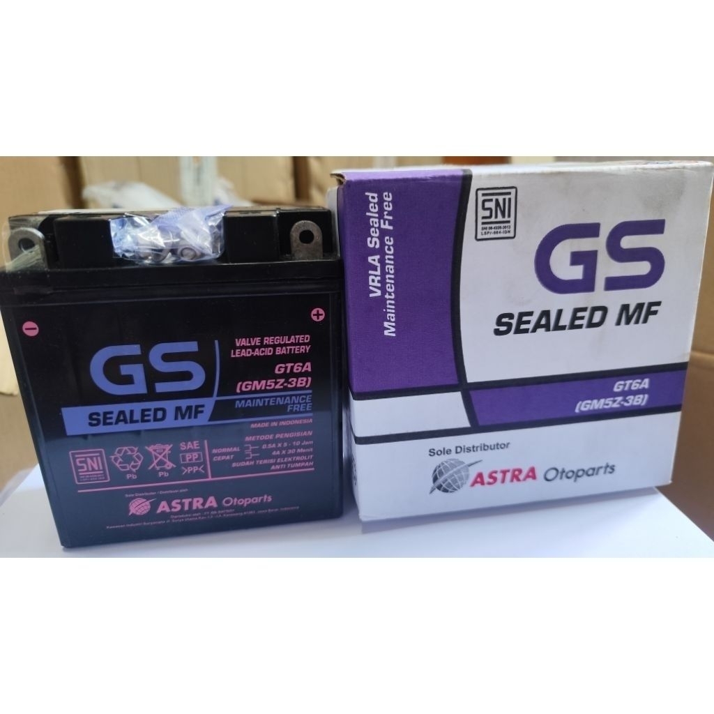 Aki acu GM5Z GS astra otoparts original cocok untuk mio karbu Jupiter z vega r zr grand supra